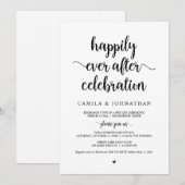 結婚後のお祝い, ハッピーエバーアフター セレブレーション 招待状 (正面/裏面)