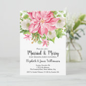 結婚後のクリスマス招待状　ウェディング ブルームとバブル (スタンド正面)