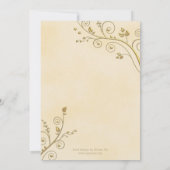 結婚後のパーティー招待状または挙式のみの招待状 招待状 (裏面)