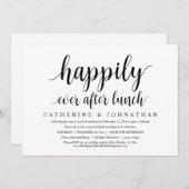 結婚後のランチパーティー 招待状 (正面/裏面)