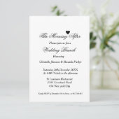 結婚後の朝のさよならパーティー 招待状 (スタンド正面)