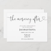 結婚後の朝のブランチ招待状 招待状 (正面/裏面)