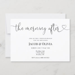 結婚後の朝のブランチ招待状 招待状
