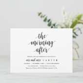 結婚後の朝食会 招待状（ウェディングエロープメント用） 招待状 (スタンド正面)
