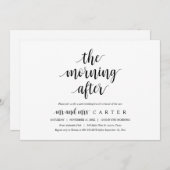 結婚後の朝食会 招待状（ウェディングエロープメント用） 招待状 (正面/裏面)