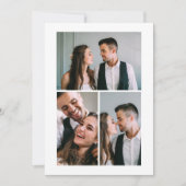 結婚後3枚の写真のお知らせ 招待状 (正面)