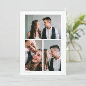 結婚後3枚の写真のお知らせ 招待状 (スタンド正面)