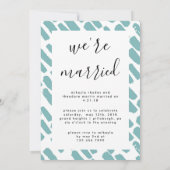 結婚後3枚の写真のお知らせ 招待状 (裏面)