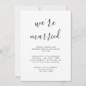 結婚後3枚の写真のお知らせ 招待状 (裏面)