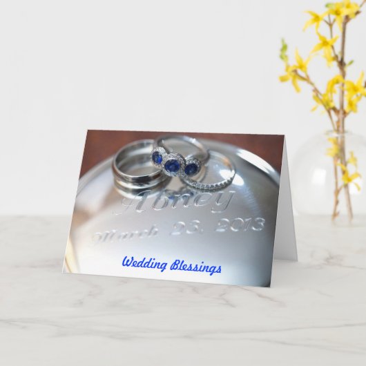 結婚恵み カード (黄色い花)