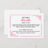 結婚情報カード エンクロージャーカード (正面/裏面)