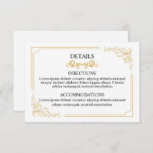 結婚情報カード エンクロージャーカード (正面/裏面)