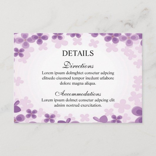 結婚情報カード エンクロージャーカード (正面)