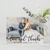 結婚愛の書感謝していモダン道 サンキューカード (スタンド正面)