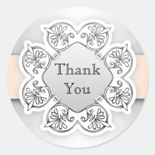 結婚感謝していの ラウンドシール (正面)