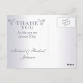 結婚感謝はがきヴィンテージラブバード ポストカード (裏面)