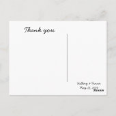 結婚感謝はがき ポストカード (裏面)