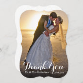 結婚感謝 |の結婚写真 サンキューカード (正面/裏面)