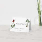 結婚感謝 | ウォーターカラーダスティバラブド サンキューカード (正面)