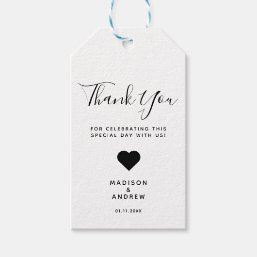 結婚感謝 ギフトタグ (正面)