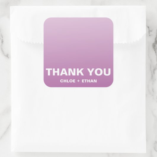 結婚感謝 スクエアシール (バッグ)