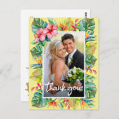 結婚感謝 |トロピカルフォト縁ど ポストカード (正面/裏面)