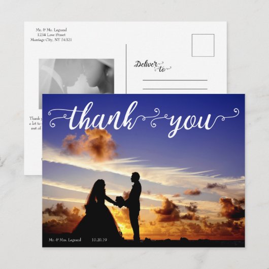結婚感謝 ポストカード (正面/裏面)