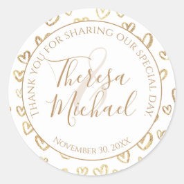 結婚感謝 ラウンドシール
