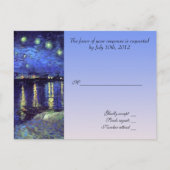 結婚承諾カード、ヴァン・ゴッホの星月夜 インビテーションポストカード (正面)