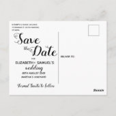 結婚承諾 保存日 ウェディング発表 ポストカード (裏面)