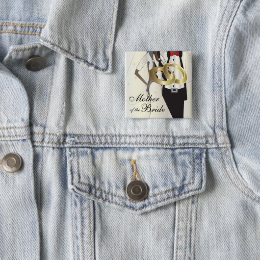 結婚披露宴と家族をパーソナライズ 缶バッジ (インサイチュ)