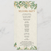 結婚披露宴と結婚式 プログラム (正面/裏面)