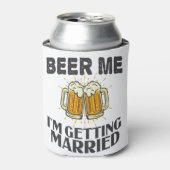 結婚披露宴に行くおもしろいのビール 缶クーラー (缶正面)