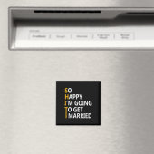 結婚披露宴に行くのがとても結婚した嬉しい マグネット (インサイチュ (食洗機))