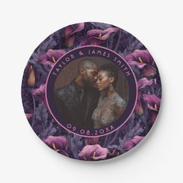 結婚披露宴のための美しいカレリリープレート ペーパープレート