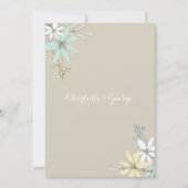 結婚披露宴のみの素朴春の花 招待状 (正面)