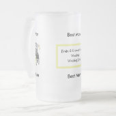 結婚披露宴のガラスビールのジョッキ フロストグラスビールジョッキ (正面左)