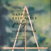 結婚披露宴のミニマリストの後を楽しく アクリルサイン (ニュートラル)