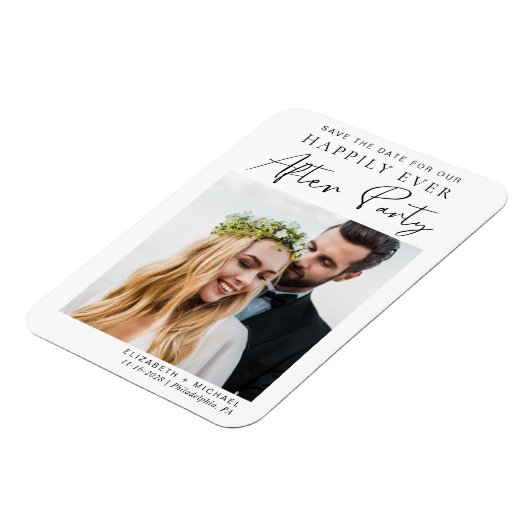 結婚披露宴の写真の日付の保存 マグネット (左側)