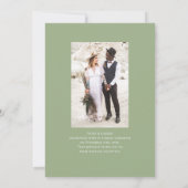 結婚披露宴の後ずっと幸せな写真パーティー 招待状 (裏面)