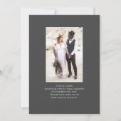 結婚披露宴の後ずっと幸せな写真パーティー 招待状 (裏面)