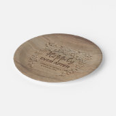 結婚披露宴の後ずっと幸せに ペーパープレート (アングル)