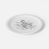 結婚披露宴の後ずっと幸せに ペーパープレート (アングル)