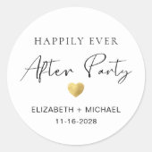 結婚披露宴の後ずっと幸せに ラウンドシール (正面)
