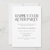 結婚披露宴の後ずっと幸せに 招待状 (正面)