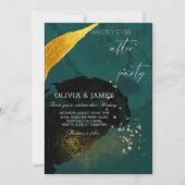 結婚披露宴の後ずっと楽しくパーティー 招待状 (正面)