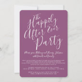 結婚披露宴の後ずっと白い桑 招待状 (正面)