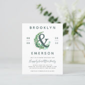 結婚披露宴の後に楽しく予算を割く招待状 (スタンド正面)