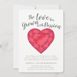 結婚披露宴の後に育ったルビーの水色を愛する 招待状