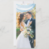 結婚披露宴の後のパーティーの幸せエレガント 招待状 (裏面)